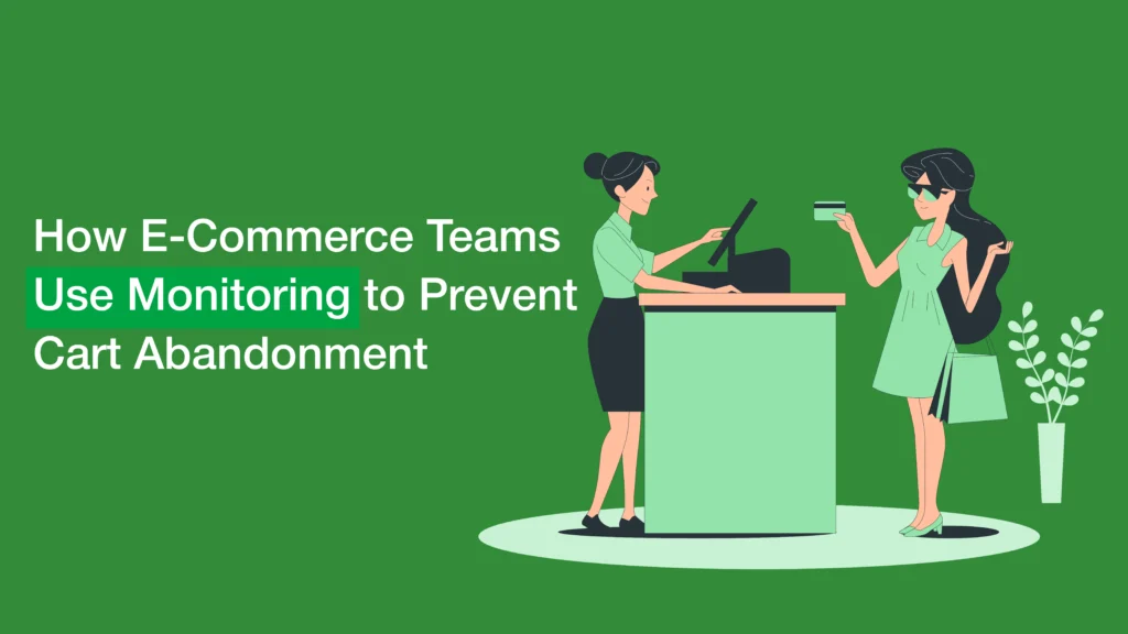 Dashboard view of cart abandonment monitoring in an e-commerce analytics tool