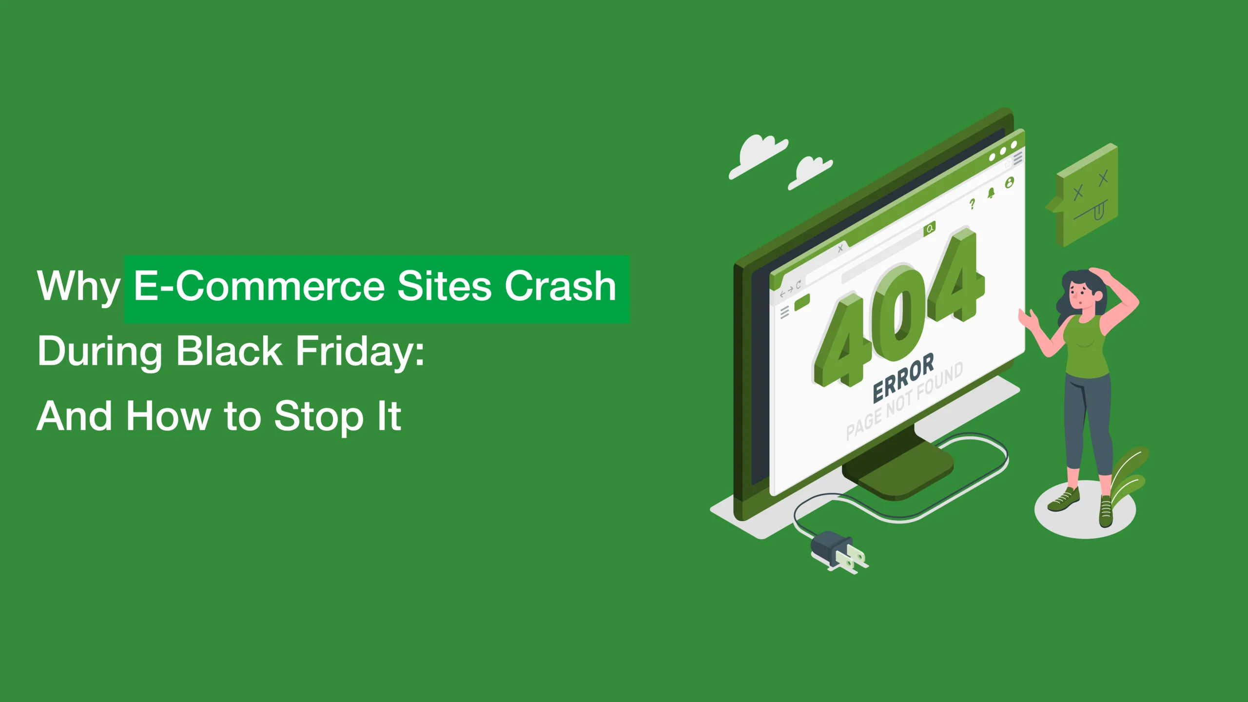 E-commerce website monitoring dashboard showing Black Friday traffic surge