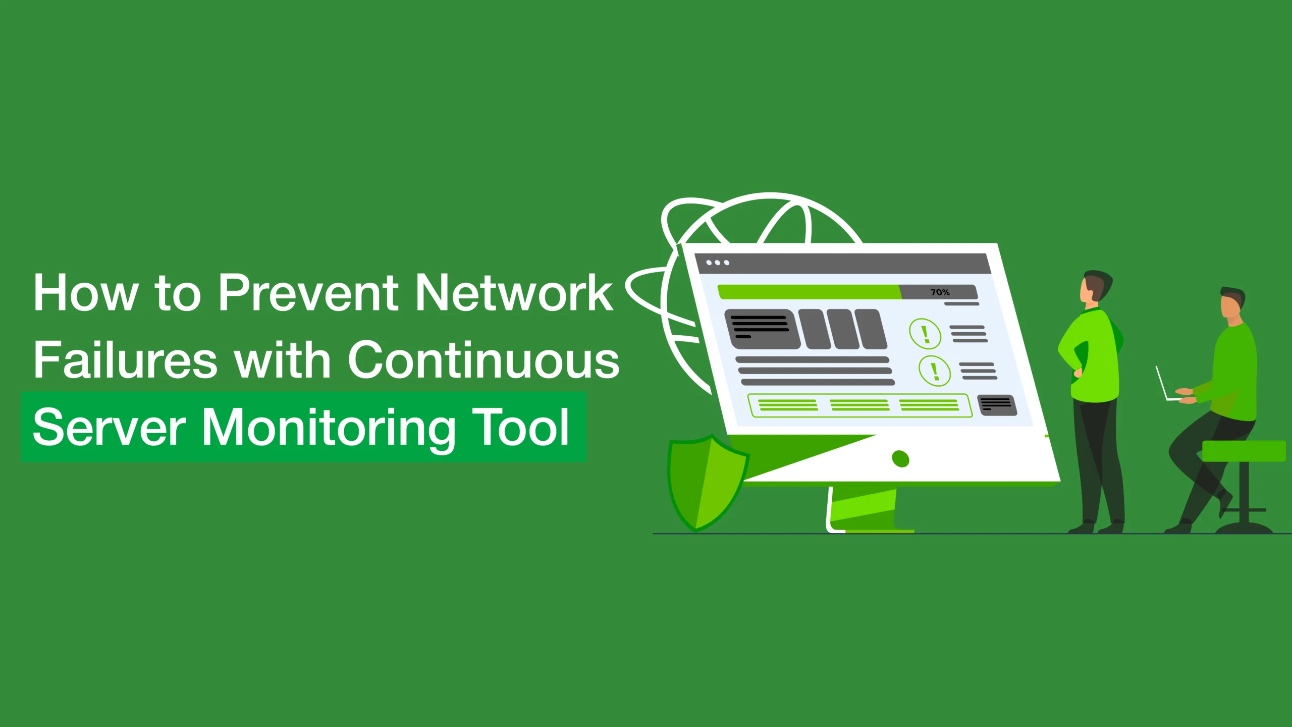 IT team analyzing performance dashboards from a continuous server monitoring tool